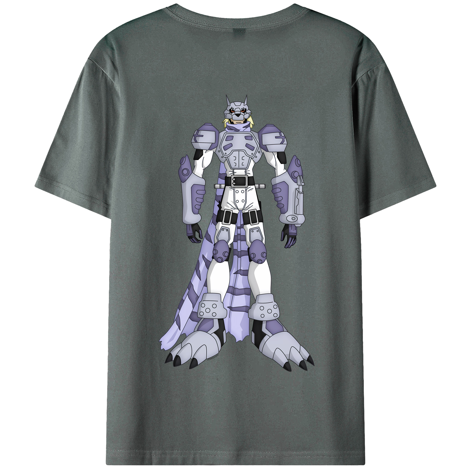 （画像用） Digimon デジタルモンスター/デジモン 綿100％半袖Tシャツ（背面プリント）